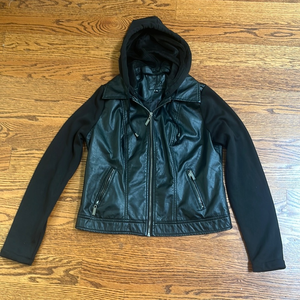 Faux leather jacket